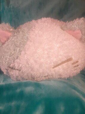 FuRyu Nemuneko Winter Sleepy Cat Prize Plush Japan Import 7" × 12" Size With Tag